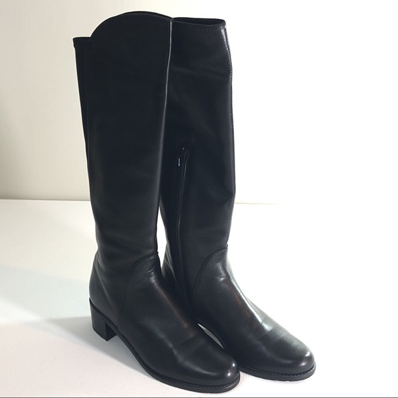 Stuart Weitzman Arlington boot 6.5 Black Nappa. - Picture 4 of 8